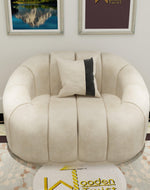Collin Modern Oval Shape Single Seater Sofa