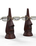 Wooden Nose Shaped Spectacle Holder Specs Stand For Office Desktop/Tabletop - Bloomart