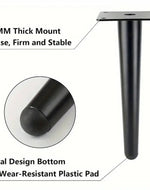 Bloomart Modern Straight Sofa Legs Pairs with Screws (Set of 4)