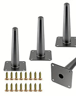 Bloomart Modern Straight Sofa Legs Pairs with Screws (Set of 4)