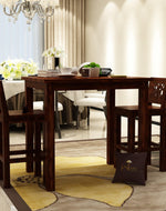 Fantasía Wooden Bar Table Set in Provincial Teak Finish