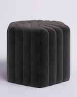 Bloomart Lucid Hexagonal Shape Solid Wood Pouf Ottoman Stool