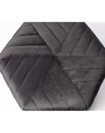 Bloomart Lucid Hexagonal Shape Solid Wood Pouf Ottoman Stool