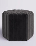Bloomart Lucid Hexagonal Shape Solid Wood Pouf Ottoman Stool