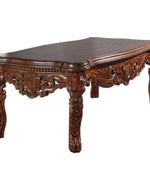 Handmade Carving Mahogany Finish Coffee Table