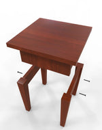 Handmade Unique Design Wooden Sofa Table (Honey Finish)