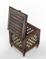 Beautiful Antique Wooden Stool with Storage for Living and Bedroom