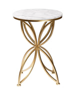 Golden Flower Sofa Side Table.