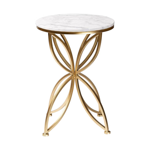 Golden Flower Sofa Side Table.