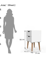 Amazing Bedside Table with Two Drawers