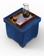 Eccentric Stool Cum End Table with Storage