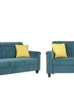 Contemporary Style Sofa Set In Blue Color - Bloomart