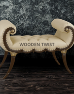 Apísteftos Sheesham Wood Bench Couch