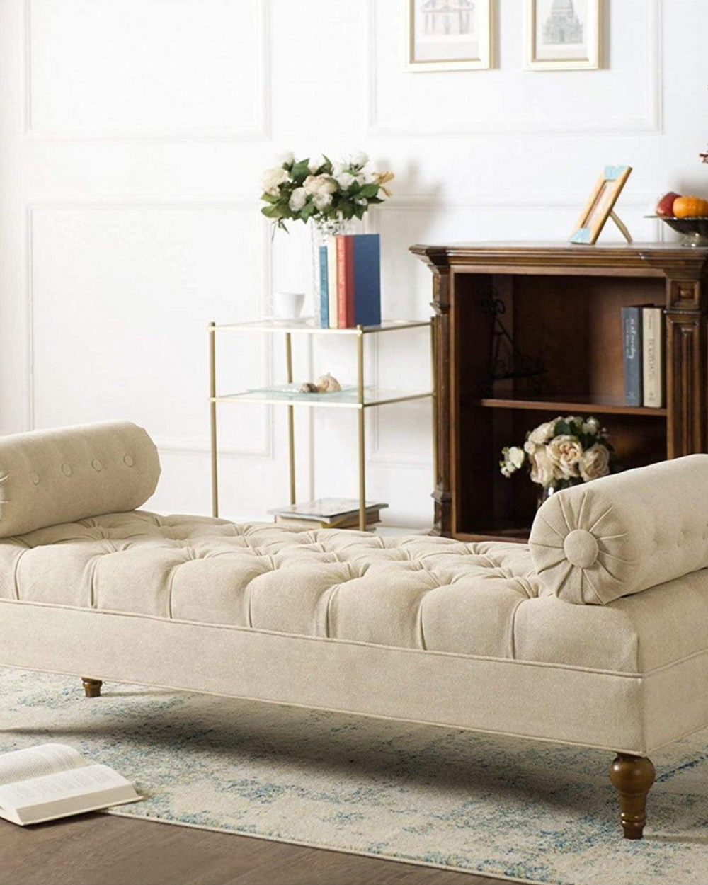 Lewis Bolstered Lounge Entryway Bench Three Seater Sofa diwan Couch Lounger Lounge diwan Settee for Living Room Sofa Set
