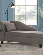 Bloomart Spacious Storage Solid Wood Couch Chaise Lounge