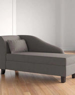 Bloomart Spacious Storage Solid Wood Couch Chaise Lounge