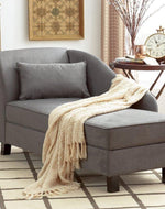 Bloomart Spacious Storage Solid Wood Couch Chaise Lounge - Bloomart