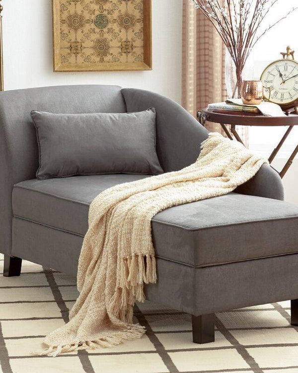 Bloomart Spacious Storage Solid Wood Couch Chaise Lounge - Bloomart