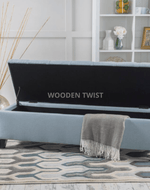 Bloomart Zelja Solid Wood Flip Top Storage Bench Couch