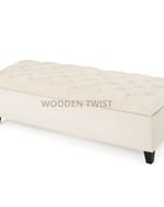 Bloomart Zelja Solid Wood Flip Top Storage Bench Couch