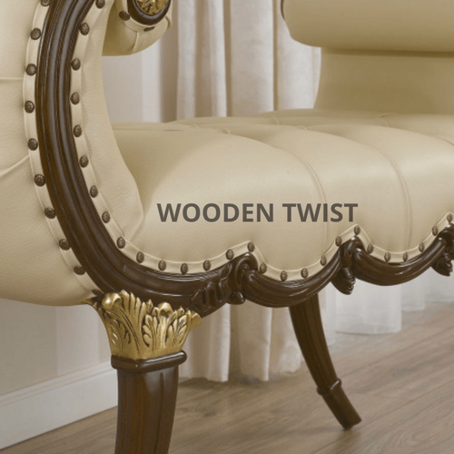 Apísteftos Sheesham Wood Bench Couch