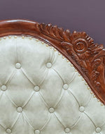 Lush Teak Wood Handcrafted Deewan Chaise Lounge