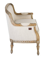 Bloomart Hand Carved Loveseat Teak Wood 2 Seater Bench