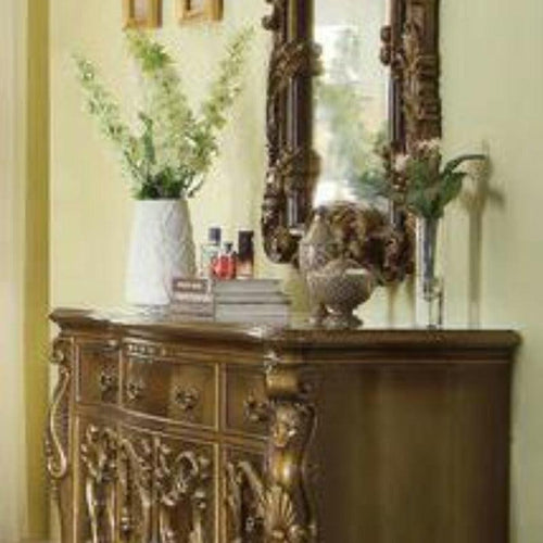 Teak Wood King Size Bed With Side Tables And Dressing Table With Mirror