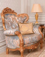 Bloomart Classic Carved Sofa Set with Table in Premium Finish ( Maharaja Sofa )