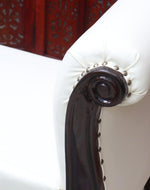 Fovero Sheesham Wood Bench Couch (Walnut Finish)