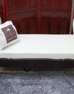 Fovero Sheesham Wood Bench Couch (Walnut Finish)