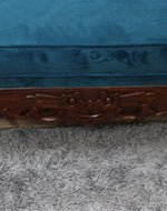 Hand Carved Canapé Teak Wood Victorian Style Sofa Couch