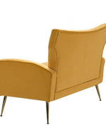 Wooden Square Arm Loveseat Wing Back Chair Set 2+1+1 (Metal Legs)