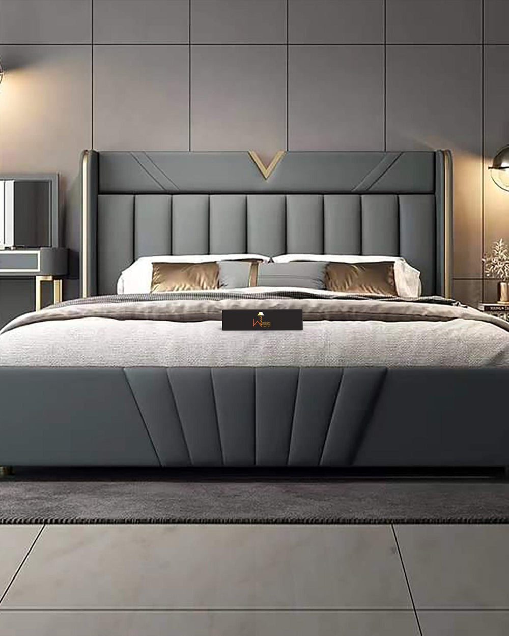 Beni Design Queen Size Bed For Bedroom with Storage - WoodenTwist