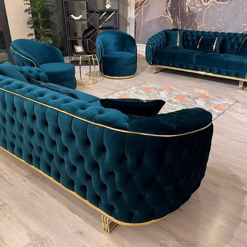 Bloomart Imperial Luxury Sectional Chesterfield 8 Seater Sofa Set