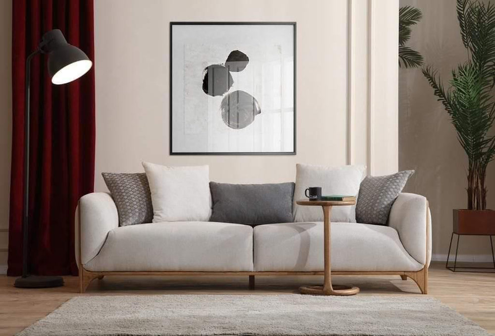 Traditional Interior Design Modern 4 Seater Sofa with 1 Armchair (Grey) - Bloomart