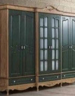 Handmade Royal Luxury Bed In Teak Wood With 2 Side Table 1 Dressing Table And 1 Wardrobe