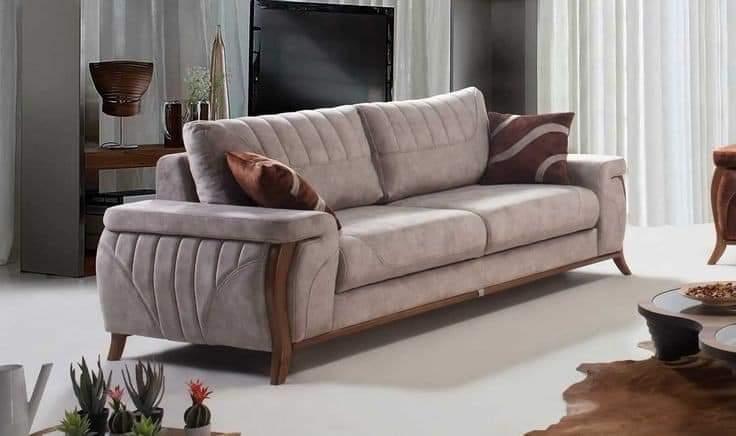 Bloomart Handmade Modern Design Convertible 3 Seater Sofa Set (Grey)