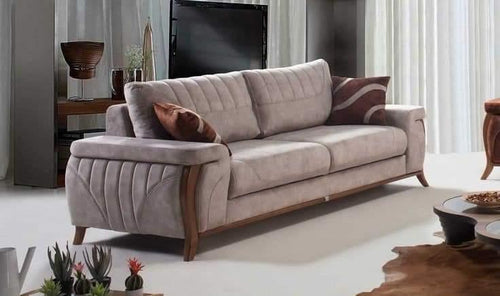 Bloomart Handmade Modern Design Convertible 3 Seater Sofa Set (Grey)