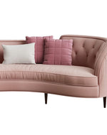 Modern Vintage Encompass Tufted Tropez 3 Seater Sofa with Four Cushion (Pink)