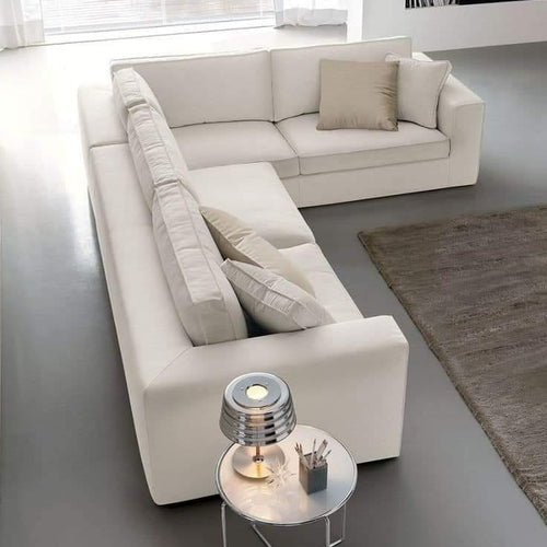 Wooden Handmade Deluxe Gimmy L-Shape Sectional Sofa Set 5 Seater (Beige) - Bloomart
