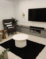 Ossa Ribbed Round Coffee Table BLANCA