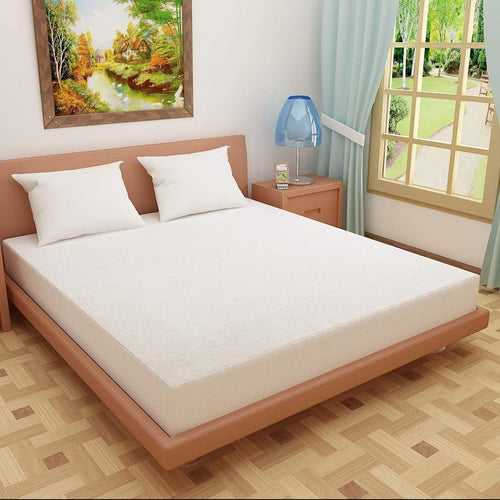 Home Furnishing Waterproof Mattress Protector ( White ) - WoodenTwist