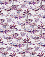 Velours Printed Velvet Fabric - Purple