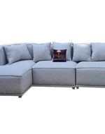 Madera Handmade Modular Sectional Sofa Set 5 Seater (Cream)