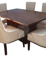 Premium Teak Wood 6 Seater Dining Table Set