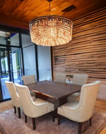 Premium Teak Wood 6 Seater Dining Table Set