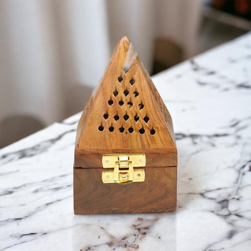 Hovel Style Sheesham Wood Bakhoor Incense Holder