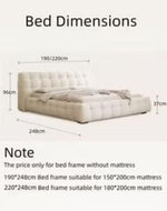 Bloomart Elegance Modernize Boucle Upholstery Bed for Luxury Bedroom Contemporary, Stylish, and Elegant