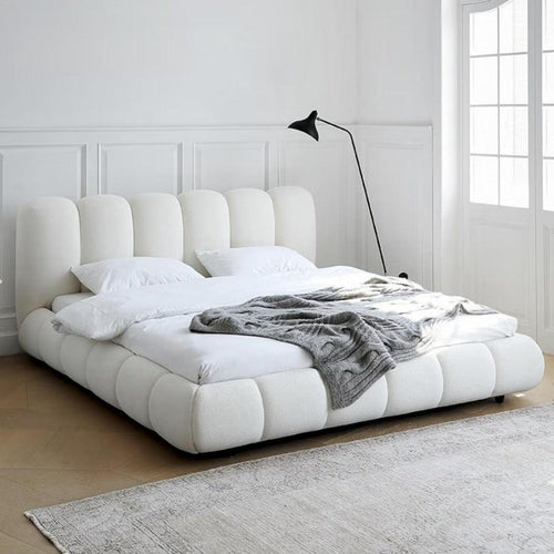 Bloomart Tactic Modernize Boucle Upholstery Bed for Luxury Bedroom Contemporary, Stylish, and Elegant